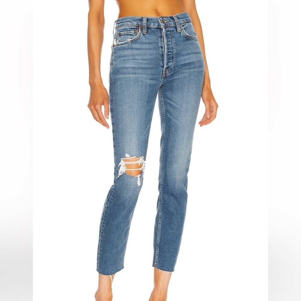 RE/DONE 90's High Rise Ankle Crop jeans